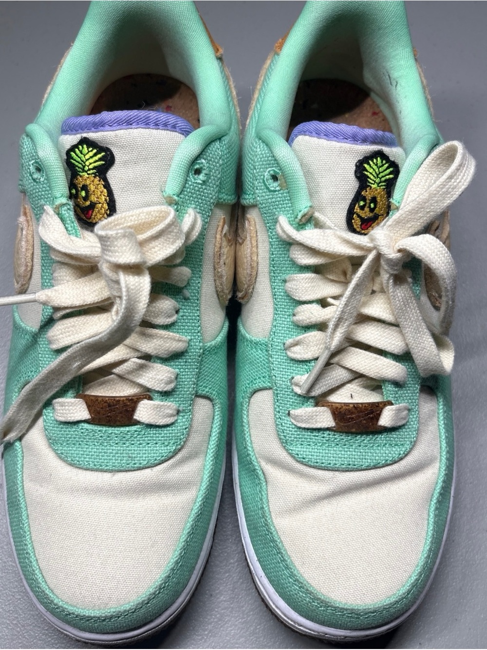 Nike Womens Air Force 1 '07 LX Happy Pineapple  Green Coconut Size 9 CZ0268-300